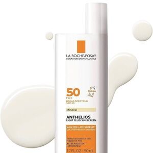 La Roche Posay Anthelios Light Mineral Face Sunscreen SPF 50 - 1.7 oz EXP 08/26